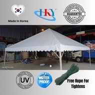 Canvas Only 20 ' x 20' Pyramid Canopy Tent White Silver PVC Tarpaulin Event Kanopi Kenduri Kahwin (F
