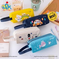 Cute Korean Pencil Cases for Girls Kids School Supplies Organizer Anime Cartoon Pencil Box