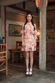 เดรสตรุษจีน QínLì 琴丽 Dress DI15502 พร้อมส่ง