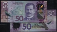 【塑膠鈔】New Zealand (紐西蘭),  P194 ，50 Dollars，2018 動物 , 品相全新UNC 