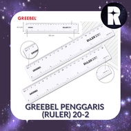 GREEBEL TRANSPARENT RULER 20CM ( RULER) 20-2