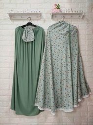 MUKENA RAYON DEWASA 2IN1 / RESLETING DAGU / ZIPER ( FREE TAS) MUKENA TRAVELING MOTIF ABSTRAK