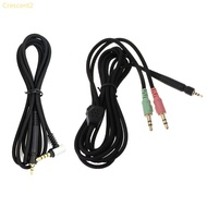 Crescent2 3 5mm Plug Cable Replacement Headphone  Cable Extension Durable for G4ME ONE GAME ZERO PC 