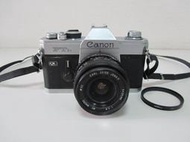純機械 Canon FTb QL手動對焦底片單眼相機+CARL ZEISS JENA II F=24mm 1:2.8鏡頭