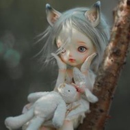 【全賣場免運】BJD娃娃DollZone奶茶 全套6分可愛貓女裸娃DZ正版