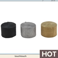 Crepe Paper Streamers12 Pcs Gold Streamers, Silver and Black Streamers Party Decorations for Birthda