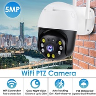 5MP Super HD IP Camera Auto Tracking Motion Detection 4X Zoom Wifi PTZ Camera 360 Wireless CCTV Wate