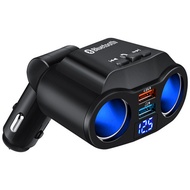 Dual USB4.8A Rotating Digital Display Car Charger One for Four FM Receiver Car Music U Disk Supplies