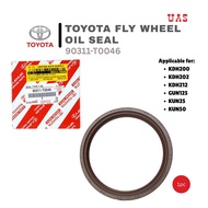 TOYOTA Fly Wheel Oil Seal 90311-T0046 (1pc) Applicable for KDH200 KDH202 KDH212 GUN125 KUN25 KUN50