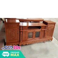 Peach Wood Grape Column TV Shelf 2m2