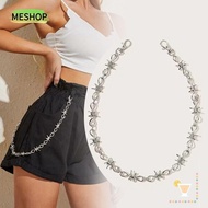 MESHOP Pants Waist Chain, Harajuku Gothic Punk Hip-hop Chain, Fashion Barbed Metal Alloy Jeans Gadge