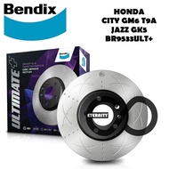 Original Bendix Ultimate+ BR9533ULT+ Front Disc Rotor - H/D City T9A / GM6/ GN2/ Jazz GK