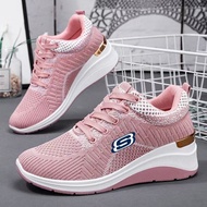 New Korean Women's Sneakers  Heel Running Sport Shoes