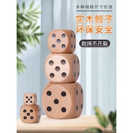New wooden number dice cup, large dice toy, solid large dice, activity prop, lottery draw, extra lar
