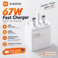 Xiaomi 67W Fast Wall Charger Adapter White, Single USB-A Turbo Charger Head for Xiaomi Poco Redmi