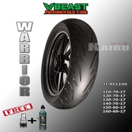 120/70-17 TL BEAST TIRE / MOTORCYCLE TIRE BEAST WARRIOR SR30 120/70 - 17 TL BEAST TIRE RIM 17 TUBELESS