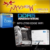 Intel Core i5-13600K 13th Gen 14-Core/20T 5.1GHz + MSI MPG Z790i EDGE WIFI [DDR5] ITX (3Y),