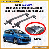 🗄️ Roof Rack For Perodua Alza Portable Car Cargo Roof Carrier Luggage Anti Theft Cross Bicycle Roof 