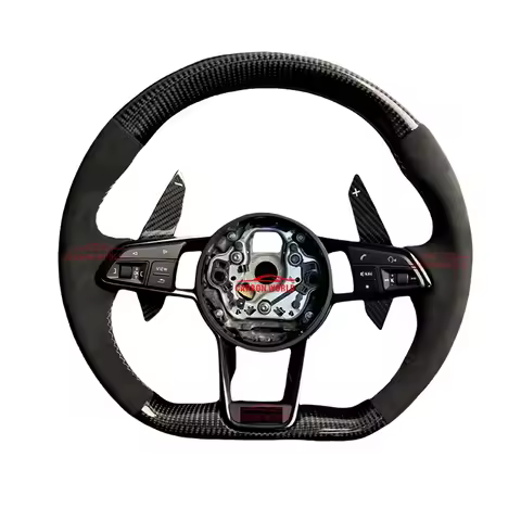 Carbon fiber Alcantara steering wheel for Audi RS4 A4 B8.5 TT 8J A4 B6 4F S8 D4 S4 B8.B9 RS3 8V A6 C