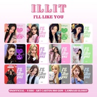 ILLIT I'LL LIKE YOU Photocard - Premium PC 2 Sides Unofficial Kpop Merch Card