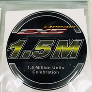 1.5M MILLION 1.5MILLION 1.5 M EX5 DREAM STICKER STIKER HONDA TIMBUL EPOXY