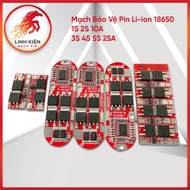 Lithium Battery Protection Circuit 18650 1S 2S 3S 4S 5S – 10A~25A – BMS Li-ion 3.7V