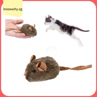 【KNWH】Cat Toy Makes Noise Little Rat Plush Simulation Electric Rat Scratch Resistant