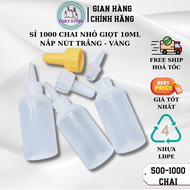 Chai nhựa nhỏ mắt 10ml (1000 chai) Chai chiết 10ml nhỏ giọt chiết dung dịch mỹ phẩm lọ nhỏ giọt