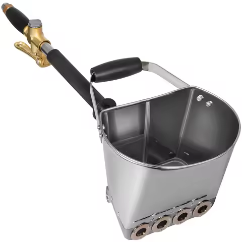 SucceBuy Spray Gun for Painting Walls Ceilings Cement Mortar Sprayer Plaster Hopper Gun 4 Jet Hopper