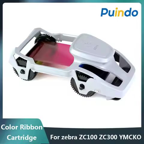 800300-250CN Original New YMCKO color Ribbon Cartridge 200 Prints for Zebra ZC100 ZC300 Card Printer