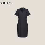 G2000 Anti Uv Herringbone Fitted Dress