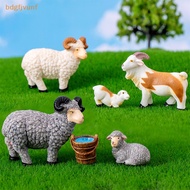 BDGF Miniatures Simulated Sheep Goat Figurines Horticultural Farm Micro Landscape Ornaments For Home Decorations Desktop Accessories SG