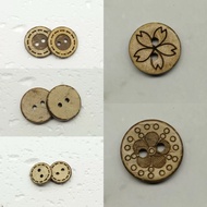 - Wooden buttons, wooden buttons (bag of 5) - Tiemmyan138