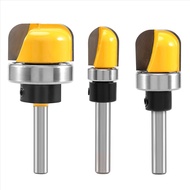 3Pcs 1/4 Inch Shank Bowl and Tray Router Bit Bowl & Tray Template Router Bit Set with Ball Bearing