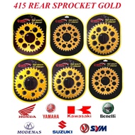 415 REAR SPROCKET WAVE100R WAVE125 WAVE DASH WAVE110 FUTURE125 ALPHA HONDA HTM SPROCKET GOLD