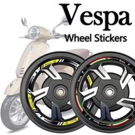 台灣現貨適用於 12 英寸 PIAGGIO Vespa GTS 300 Sprint 150 300 摩托車輪轂貼紙反光