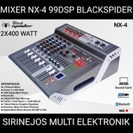 ZK70 MIXER POWER BLACKSPIDER NX4 MIXER 4 CHANEL REVERB 99DSP ALESIS POWER 2X400