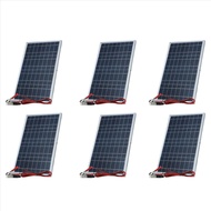 (LAWX) 6 x 12V Solar Panel Kit Complete 30W Power Portable Outdoor Rechargeable Solar Cell Generator