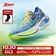 รองเท้าการแข่งมาราธอนผู้ชาย XTEP 160X3.0 Pro,รองเท้ารองรับการเด้งกลับแผ่นรองคาร์บอนกันกระแทก