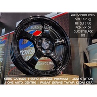 NEW RIM 16 4X100 WEDSSPORT RN05 myvi alza jazz city vios yaris almera swift flx vvt