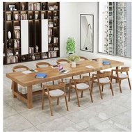 Meeting Table Solid Wood Negotiation Table Conference Table Computer Desk Work Desk Table Conference