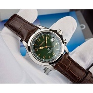 Seiko SPB121J1 Prospex Alpinist Green Analog Automatic Brown Leather Men's Watch