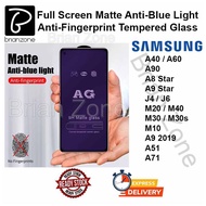 Full Screen Matte Anti Blue Ray Sam A40 A60 A90 A8 A9 A51 A71 Star J4 J6 Note 10 20 M10 M20 M40 M30s
