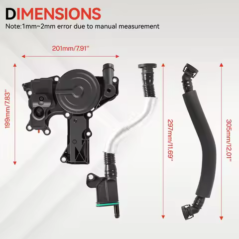 Oil Separator PCV Valve Engine Crankcase Assembly For AUDI TT A4 Q5 VW Golf Jetta 1.8 2.0 TSI 06H103