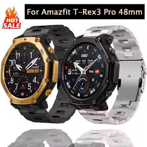22mm Oracle Titanium Strap For Amazfit T-Rex3 Pro 48mm/Balance 2-1 High-end Watchband For Huawei Wat