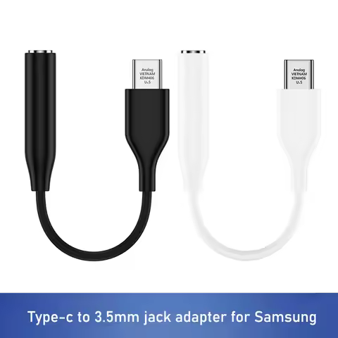 Usb Type C 3.5 Mm Earphone Jack Adapter Audio Converter For Samsung Galaxy S25 Plus S25FE Tab S11 Ul