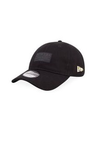 New Era 9twenty black denim cap metal flag 黑色牛仔布cap帽