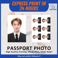 Passport Size Photo Printing Express / ID Photo Printing Service / Cuci Gambar Passport 6pcs (Glossy Photo Paper)