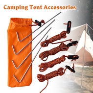 Camping Tent Accessories Set Tent Pegs and Tent Nails for Pitching Camping Tent with Storage Bag