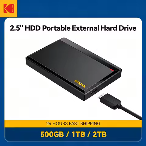 KODAK P190 Portable External Hard Drive 500GB 1TB USB 3.0 HDD Mechanical Mobile Disk for PC Laptop G